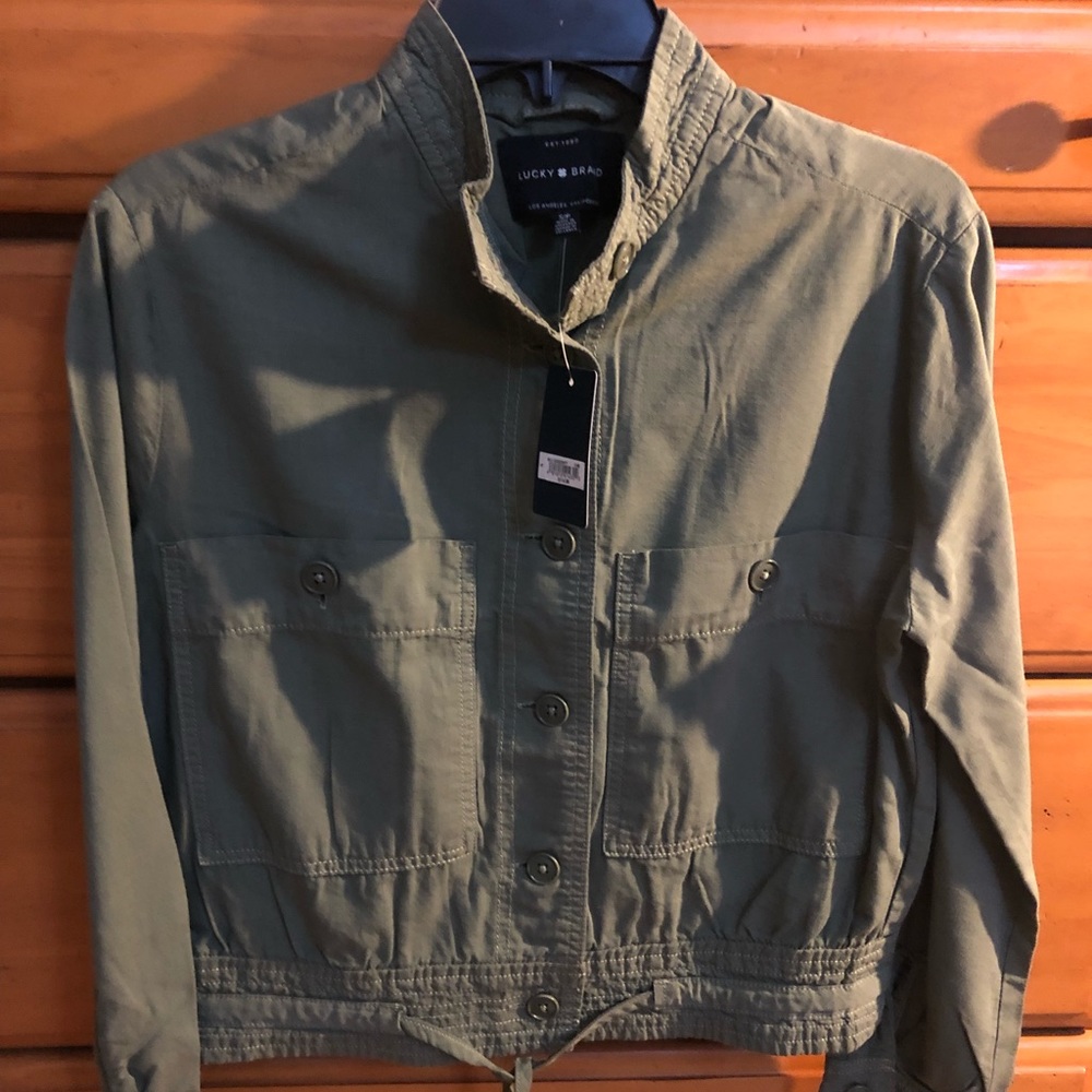 Super Cute & Versatile! Lucky Brand Small Jacket Army Green